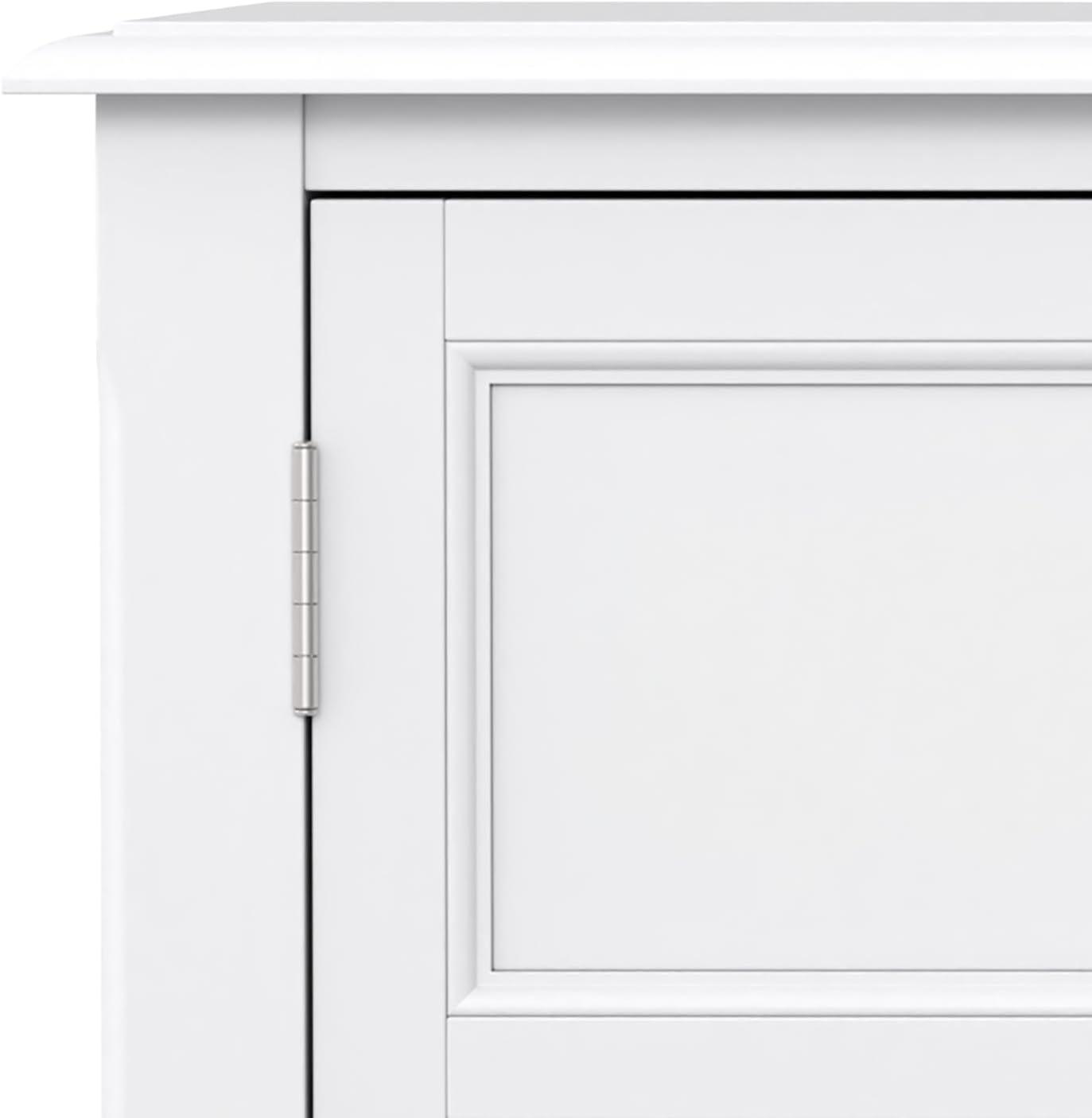 imageSIMPLIHOME Burlington SOLID WOOD 30 inch Wide Transitional Low Storage Cabinet in Mahogany Brown for the Living Room Entryway and Family RoomWhite
