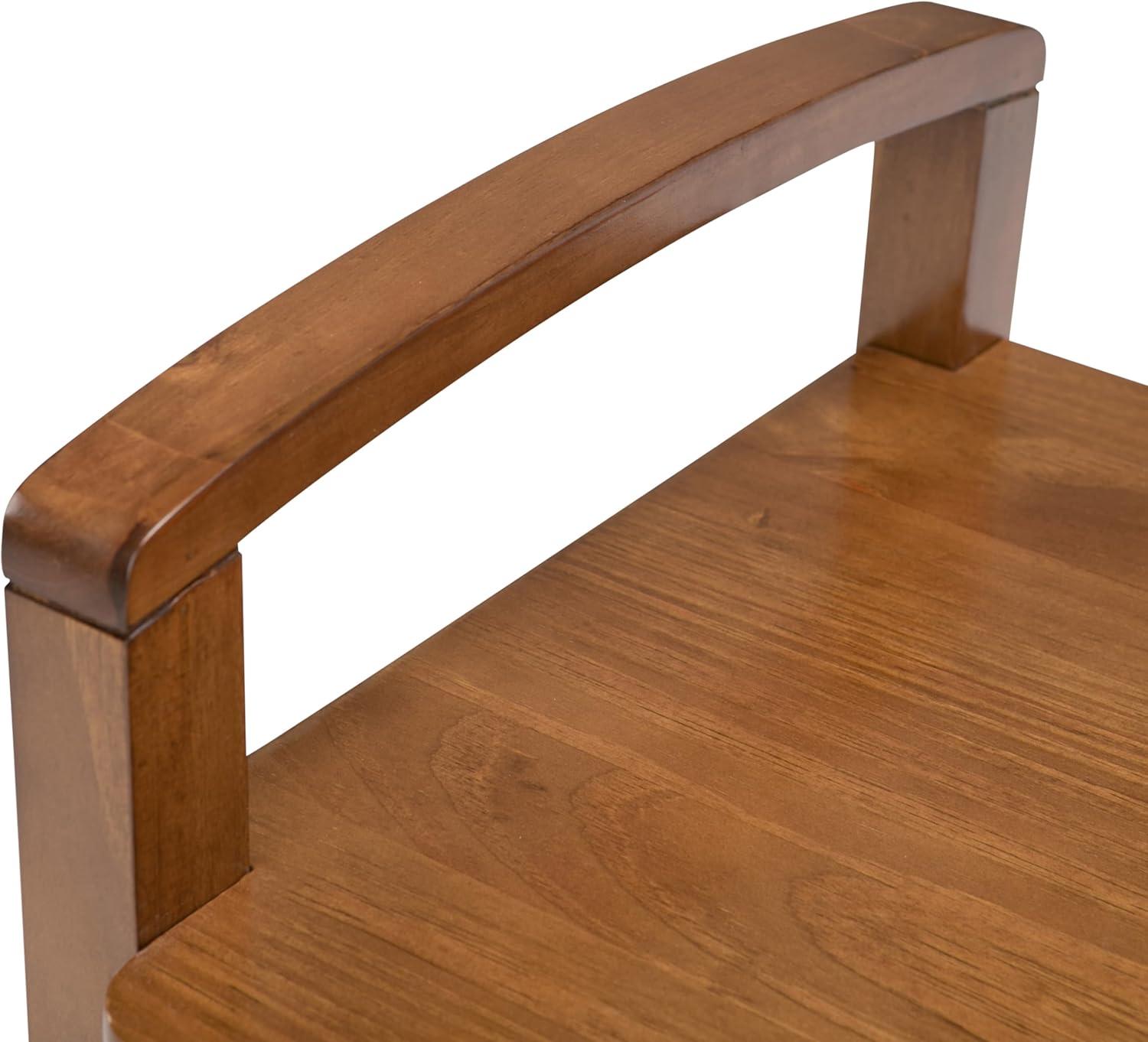 imageSIMPLIHOME Ela Entryway Storage Bench 44 inch Wide Solid Wood Storage Seat in Smoky Brown Transitional Bench for Entryway or Living Room with LiftUp Lid and Sleek Panel DesignLight Golden Brown