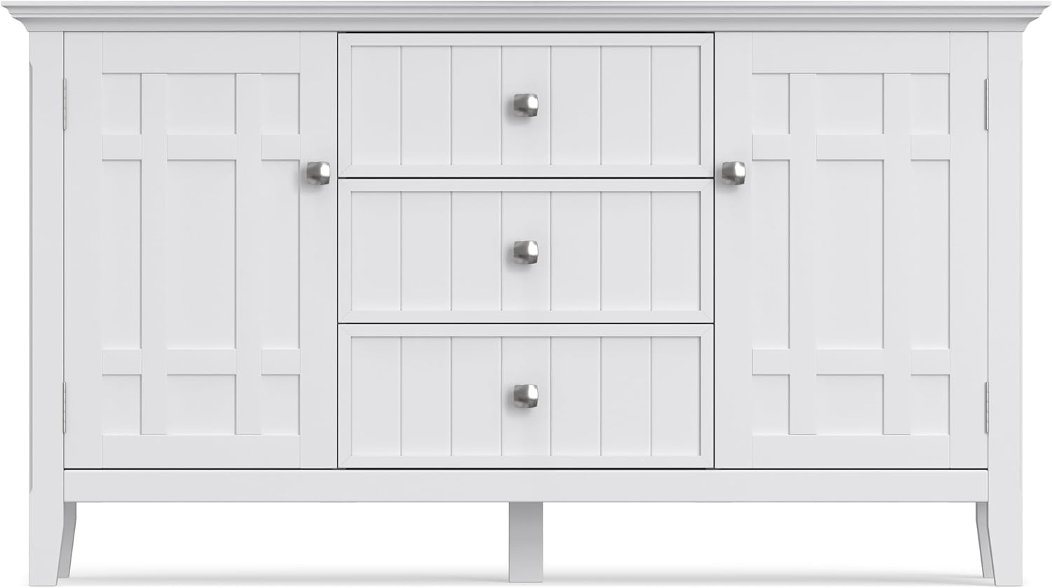 image:imageSIMPLIHOME Bedford 54 Wide Solid Wood 2Door Buffet in WhiteWhite