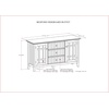 SIMPLIHOME Bedford 54″ Wide Solid Wood 2-Door Buffet in White(Brunette Brown)