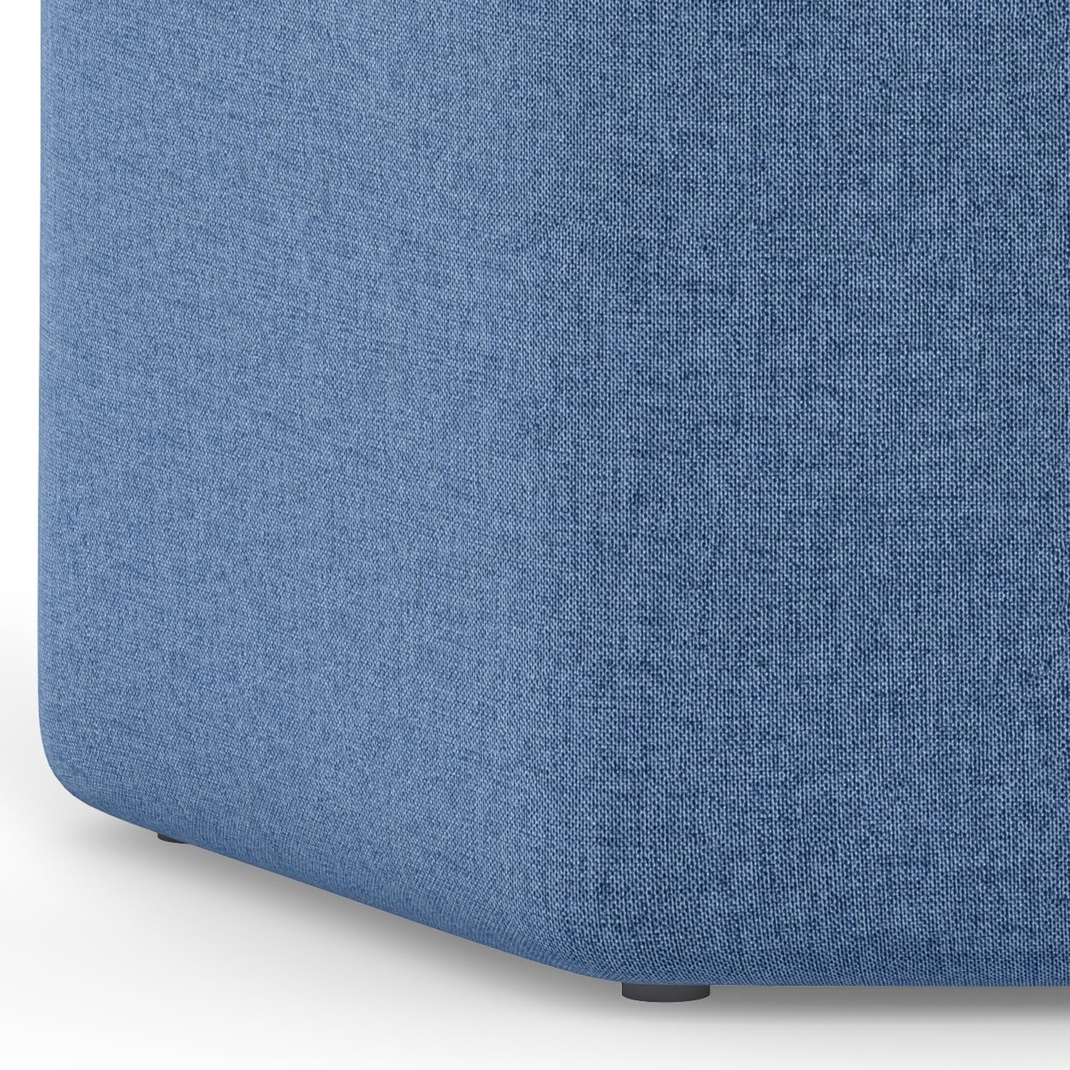 image:imageSIMPLIHOME Brock Footstool 16 inch Wide Upholstered Hexagon WoodFrame Ottoman Footstool in Dijon Yellow Contemporary Accent Stool for Living Room with HighDensity Foam AssembledWedgewood Blue
