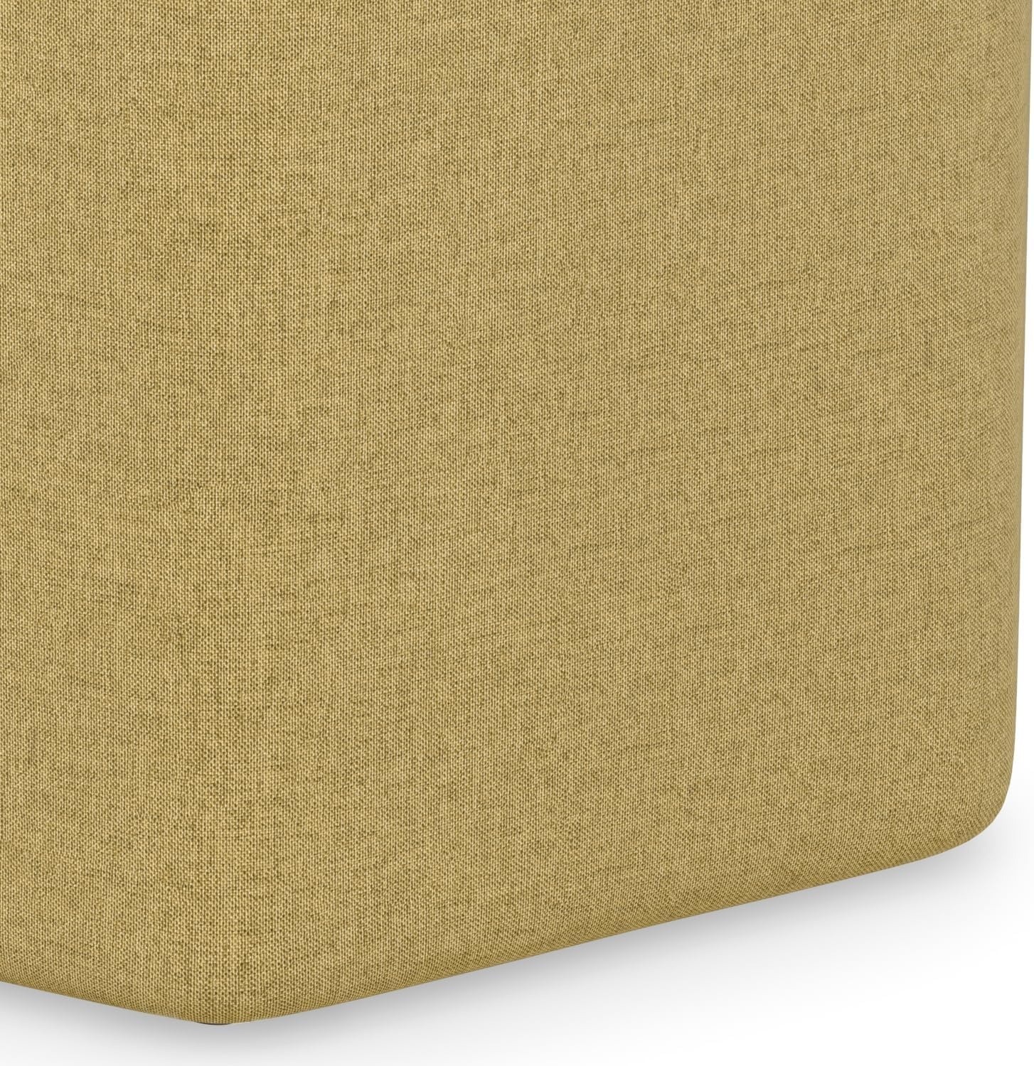 image:imageSIMPLIHOME Brock Footstool 16 inch Wide Upholstered Hexagon WoodFrame Ottoman Footstool in Dijon Yellow Contemporary Accent Stool for Living Room with HighDensity Foam AssembledDijon Yellow