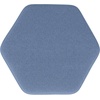 SIMPLIHOME Brock Footstool – 16 inch Wide Upholstered Hexagon Wood‑Frame Ottoman Footstool in Dijon Yellow, Contemporary Accent Stool for Living Room with High‑Density Foam, Assembled(Wedgewood Blue)