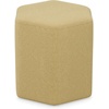 SIMPLIHOME Brock Footstool – 16 inch Wide Upholstered Hexagon Wood‑Frame Ottoman Footstool in Dijon Yellow, Contemporary Accent Stool for Living Room with High‑Density Foam, Assembled(Dijon Yellow)
