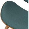 SIMPLIHOME Marana Dining Chairs – Upholstered Bentwood Back and Linen-Style Fabric Kitchen Chair in Blue, Mid-Century Modern Ergonomic Dining Room Seating with Contoured Seat and Beech Wood Legs(Light Turquoise Blue)